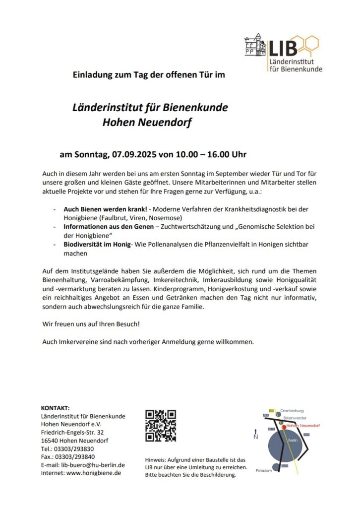 LIB Tag der offenen Tür Einladung